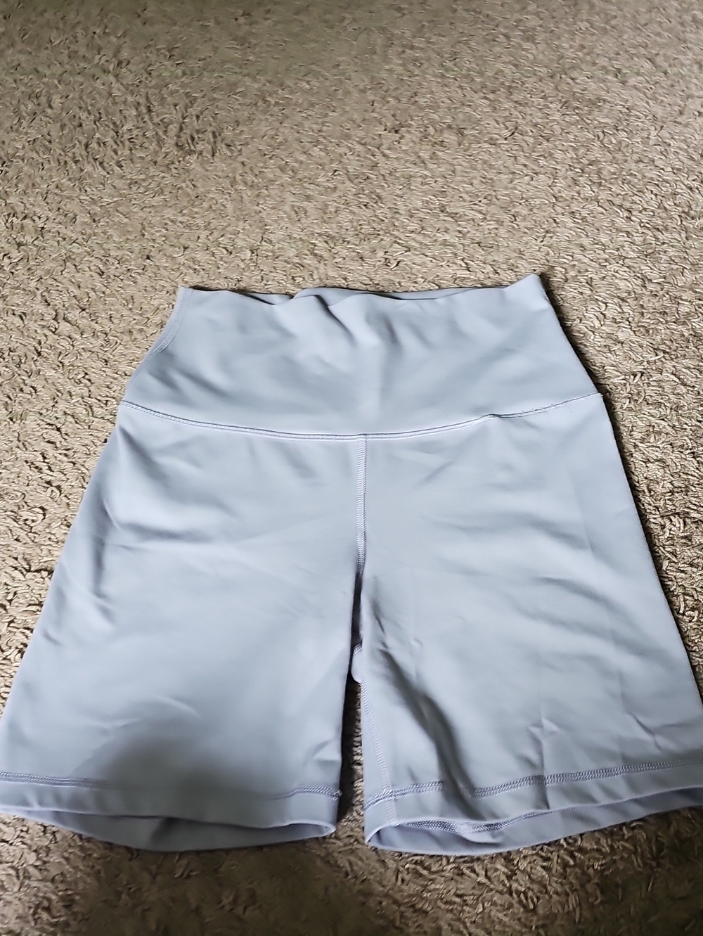 Yogalicious High-Waist Pale Blue Bike Shorts
